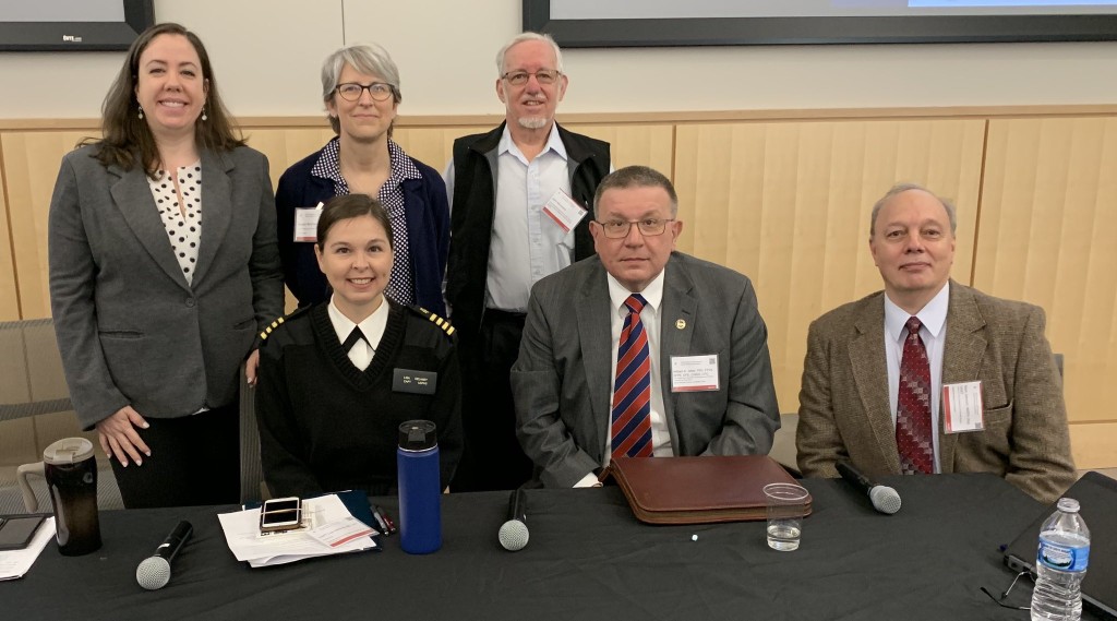 Panelists from the "Panel on Practical Applications in Occupational Safety and Health in Disaster Response." Top (Left to Right): Christine Knezevich, Susan Buchanan, John Morawetz. Bottom (Left to Right): Lisa Delaney, William Jetter, Mark Johnson